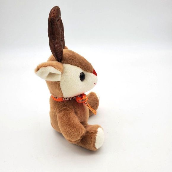 Reese's 6” Reindeer Plush‎ Stuffed Animal Reeces Pieces Deer  Ribbon Bow Holiday - Picture 2 of 9